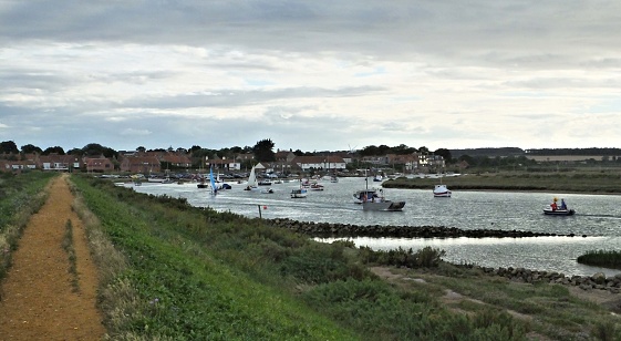 Coastal Scene at Burnham Staithes, Norfolk, UK