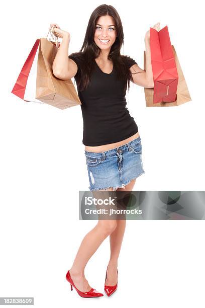 Foto de Mulher Atraente Com Sacos De Compras e mais fotos de stock de 20 Anos - 20 Anos, Adulto, Beleza