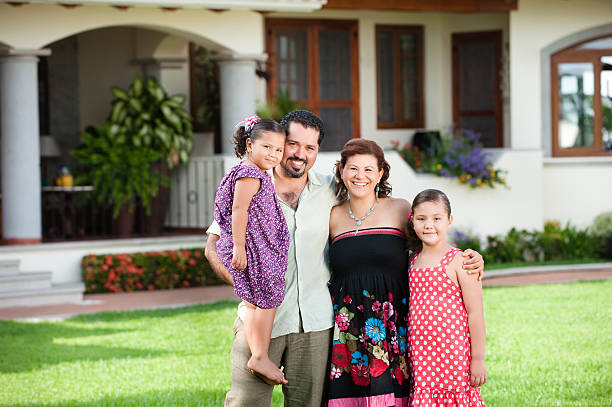 istock Happy latin family 182838947