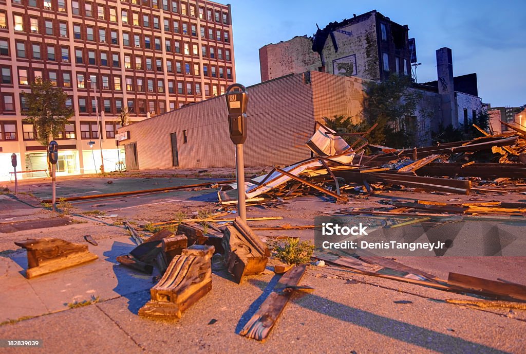 、竜巻による損傷の都会 - ダメージのロイヤリティフリーストックフォト