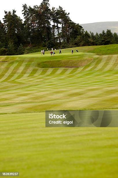 Gleneagles Kings Golf Course With People On Putting Green Stock Photo - Download Image Now