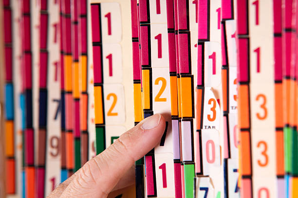 istock Medical Records Closeup - Selecting 182839945
