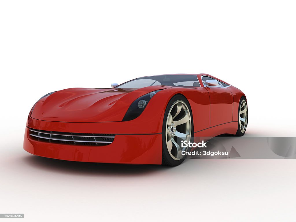 Auto sportiva rossa - Foto stock royalty-free di Alla moda