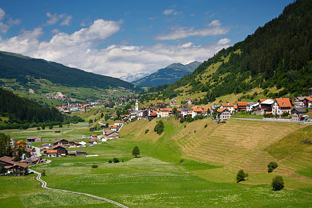 istock Tinizong Mountain Landscape, Switzerland 182840469