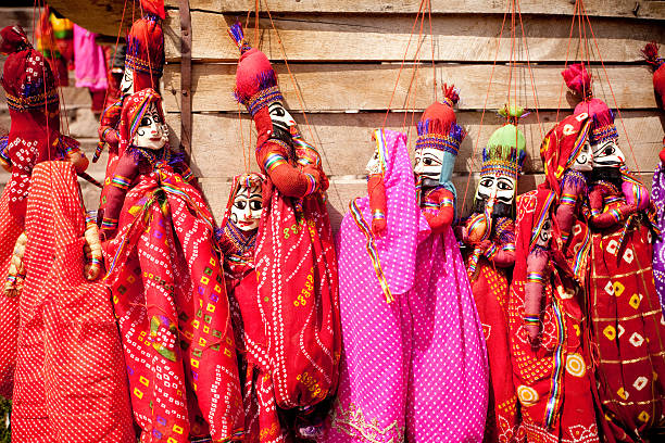 Rajasthani Ethic Traditional Puppet Dolls in Jaipur, Rajasthan "Rajasthani Ethic Traditional Puppet Dolls in Jaipur, Rajasthan" doll puppet indian culture small stock pictures, royalty-free photos & images