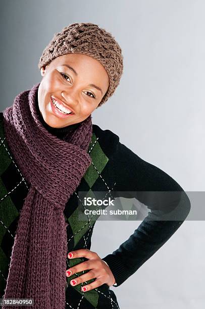 Smiling Young South African Girl In Winter Stock Photo - Download Image Now - Adult, African Ethnicity, Beautiful People