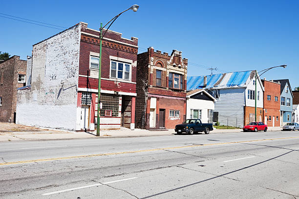 istock Old Edwardian Shops in South Deering, Chicago 182841048