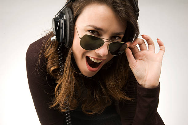 istock Young beauty with headphone 182841130