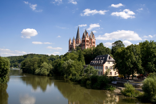 Limburg cathedral and river Lahn