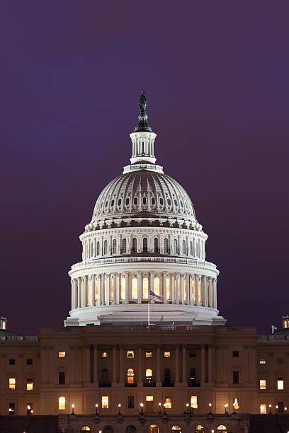 istock United States Capitol Dome at Night 182841317
