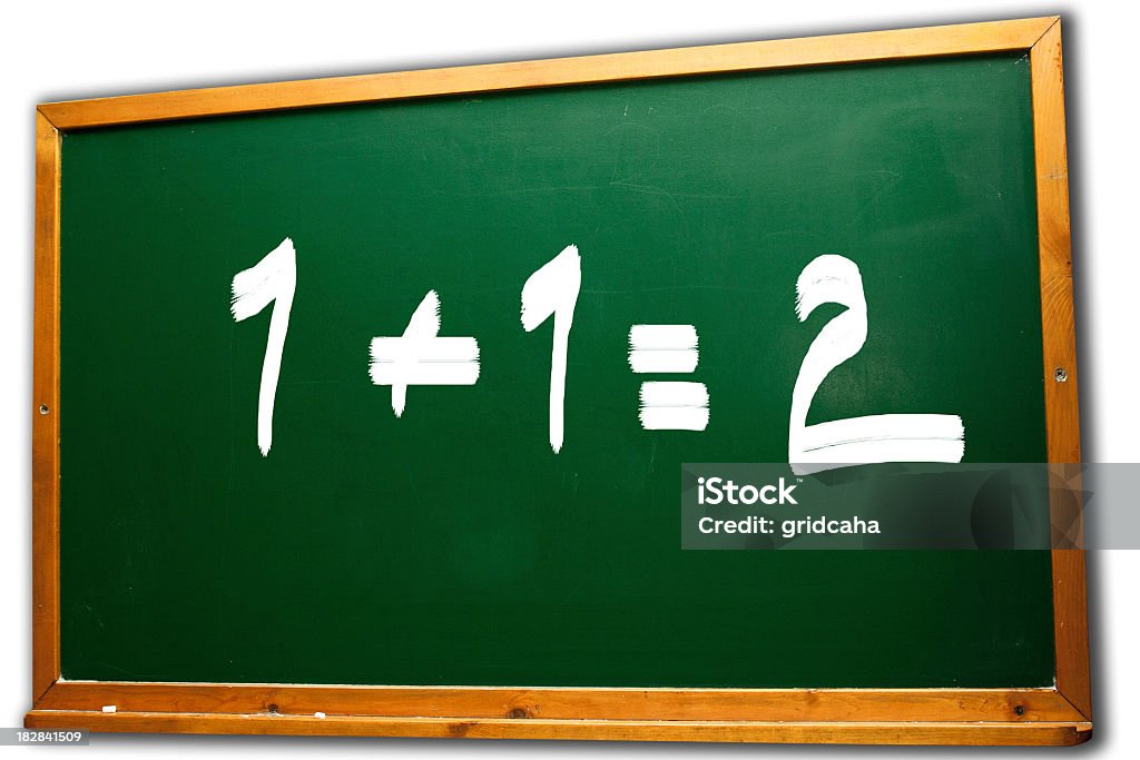 1 = 2 - Foto de stock de Aluno do Ensino Médio royalty-free