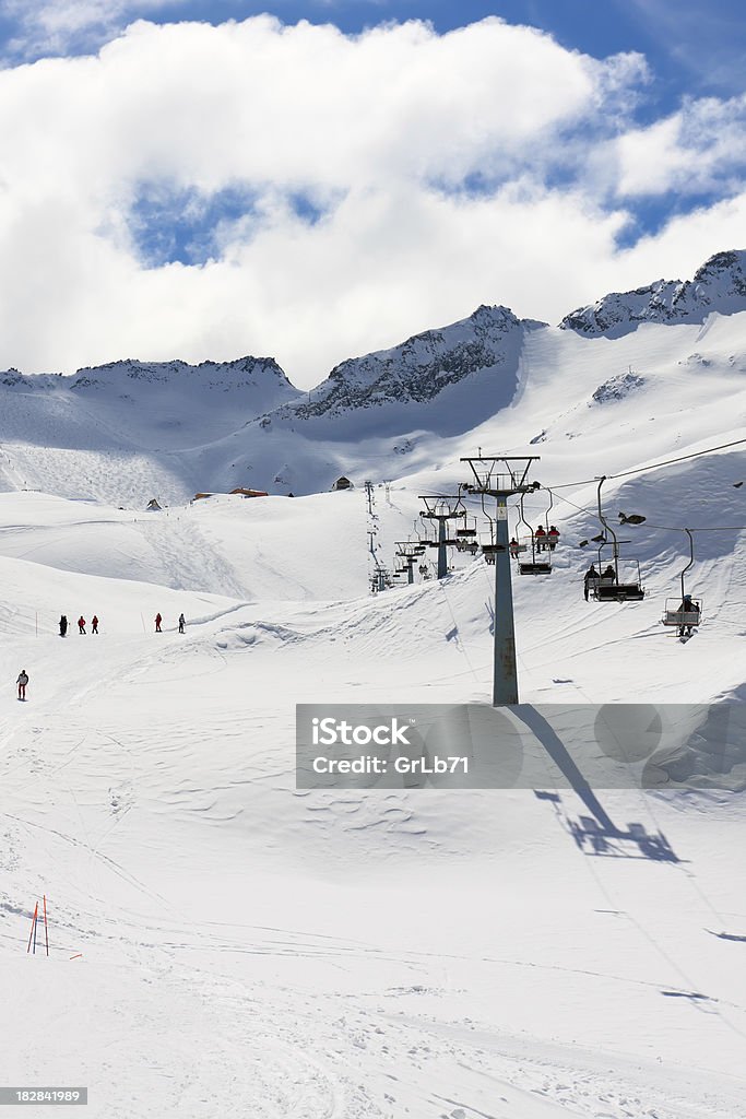 Passo Tonale w zimie - Zbiór zdjęć royalty-free (Alpy)