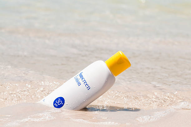 istock Sun Cream Lotion in Sand 182842204