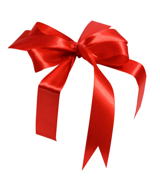 istock Red silk ribbon tied around the box, frame and blank for design 1828423517