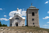 Chapel of St. Sebastian at the top of the Holy Hill at Mikulov, South Moravia, Czech Republic