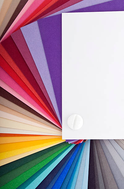 swatch cartão - colors color image paper color swatch - fotografias e filmes do acervo