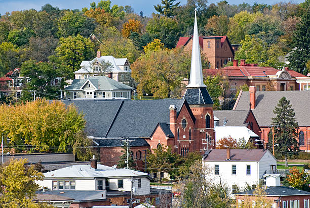 istock Overview of town in Minnesota 182843310