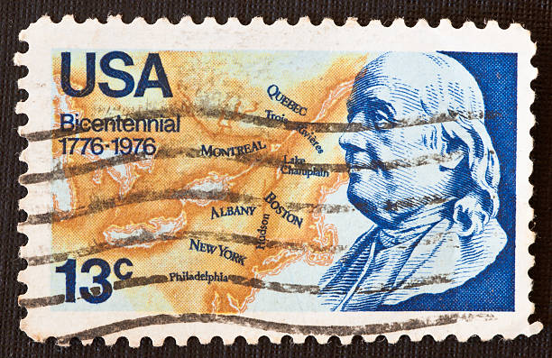 istock USA Bicentennial Stamp 182843336