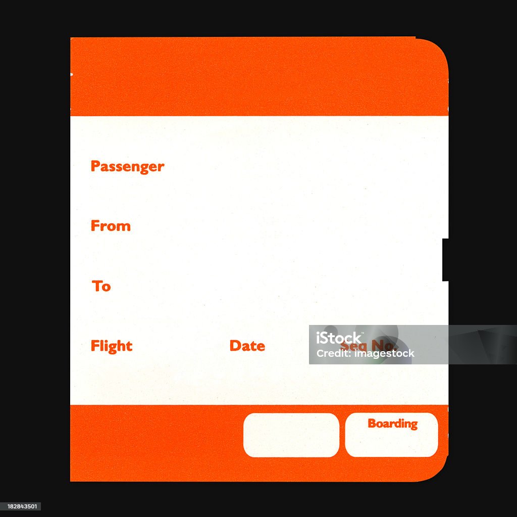 Poste d'impression des cartes d'embarquement - Photo de Billet d'avion libre de droits