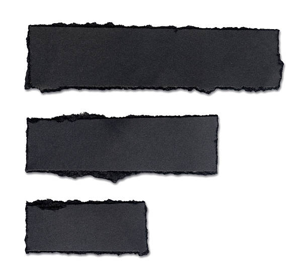istock Torn Piece of Black Cardboard 182843720