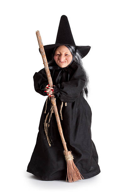 istock Halloween Witch Doll with Broom 182844060