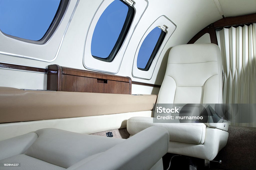 Avión privado - Foto de stock de Asiento de vehículo libre de derechos