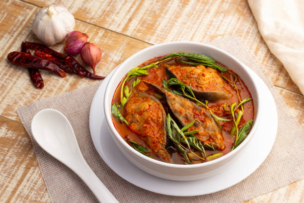 istock Thai Sour soup with catfish and water mimosa 1828447896