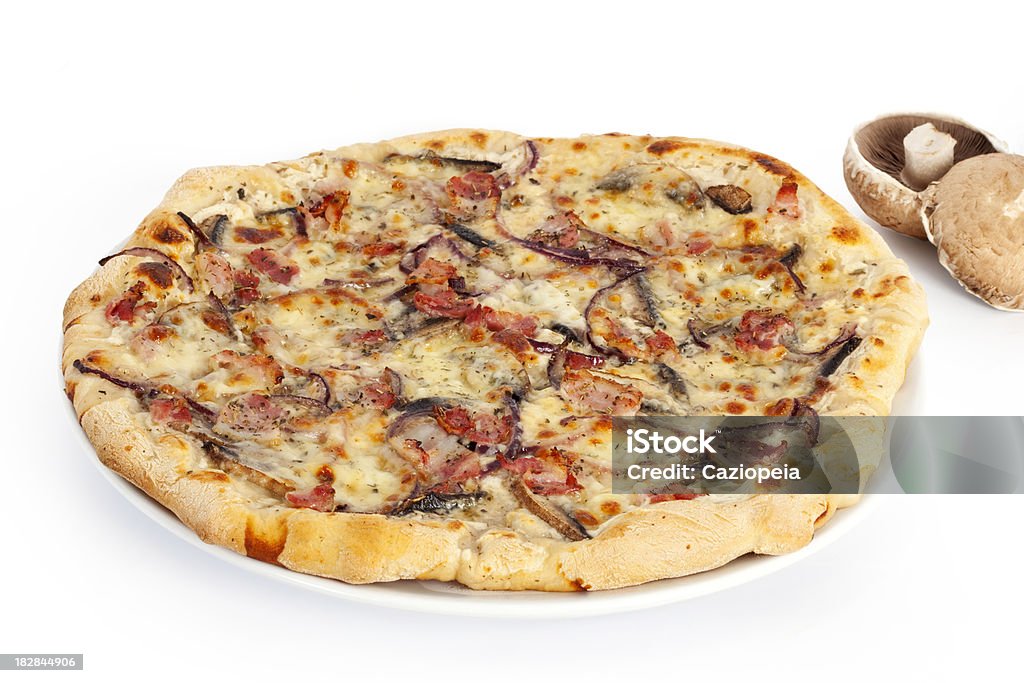Feito em Casa Pizza - Royalty-free Alimentação Não-saudável Foto de stock