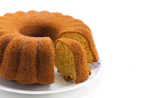 Cake with a separated slice stock photo