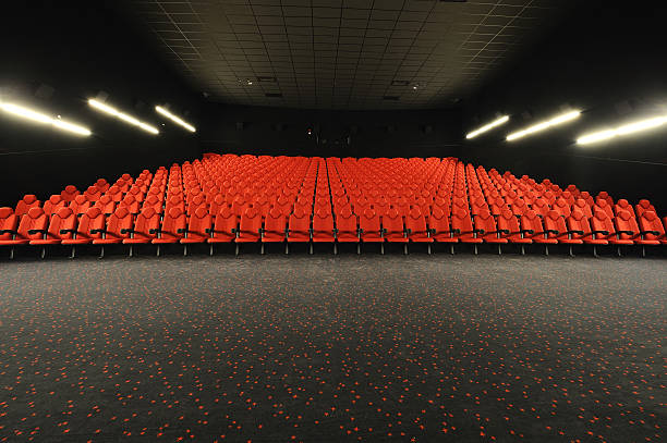 Concert hall "Front view of large and modern concert hall, wide angle lens" theather stock pictures, royalty-free photos & images