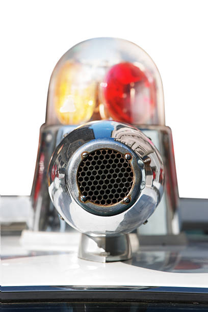 istock Antique Bubble-top police siren and lights 182845342