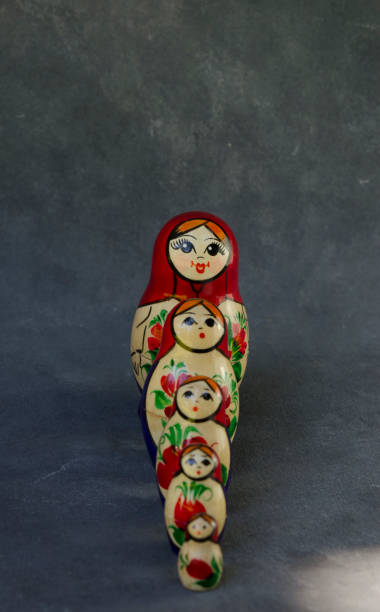istock Mamushka family, Russian dolls ordered from least to greatest 1828458448