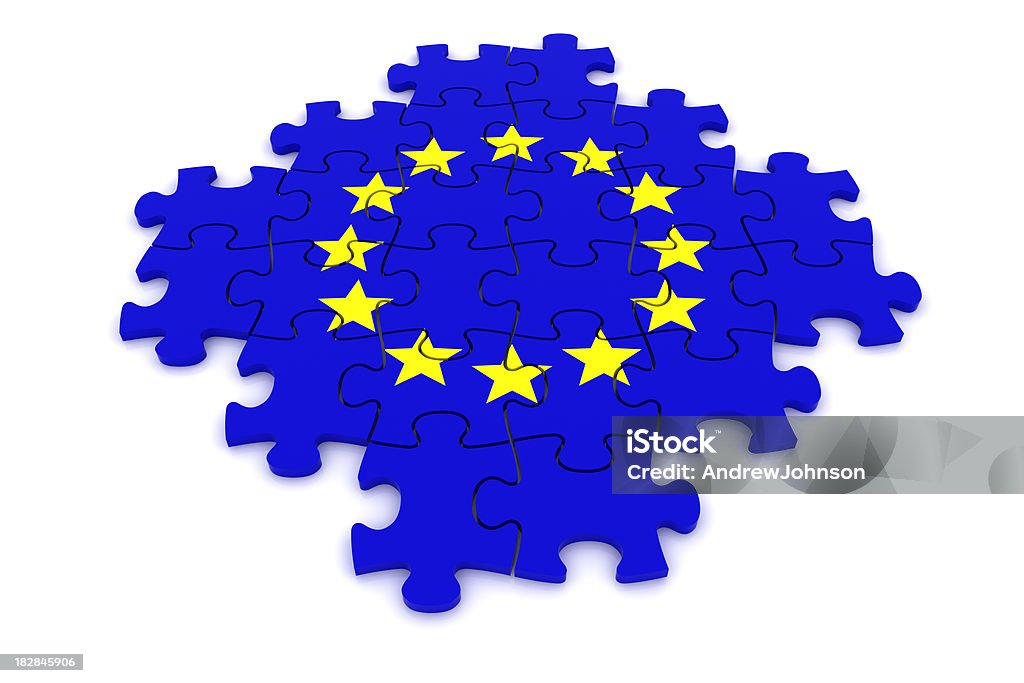 Concepto de la Unión Europea - Foto de stock de Bandera libre de derechos
