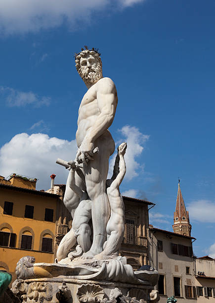 istock Neptune Statues in Piazza Della Signoria Florence 182846314