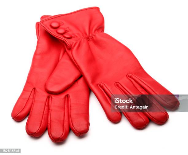Luva Vermelha - Fotografias de stock e mais imagens de Luva - Peça de roupa - Luva - Peça de roupa, Luva - Vestuário para Proteção, Couro