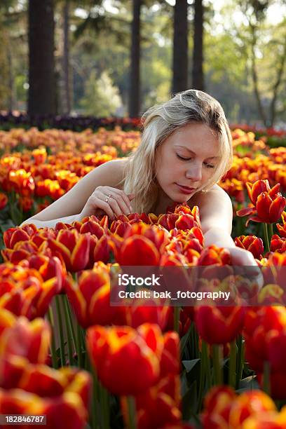 Die Blumen Stockfoto und mehr Bilder von Entspannung - Entspannung, Feld, Frauen