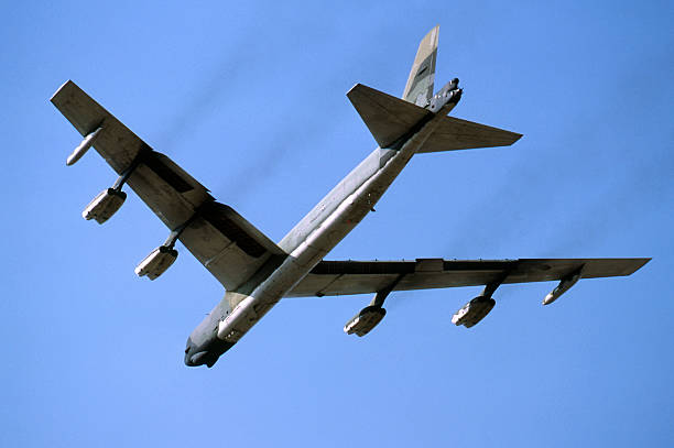 B52 Stratofortress Strategic Nuclear Bomber stock photo