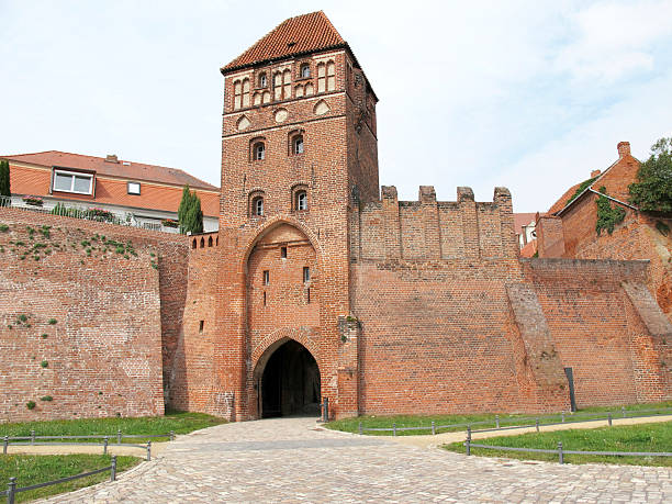 istock Fortified Wall of Tangermünde at Elbe River(Germany) 182846804
