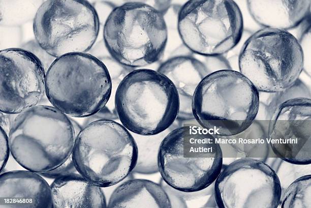 Small Glass Spheres Textured Background Transparent Stock Photo - Download Image Now