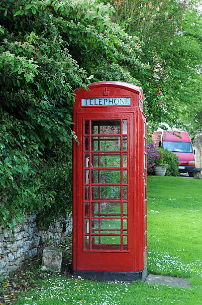 istock Telephone booth in English countryside 182846871