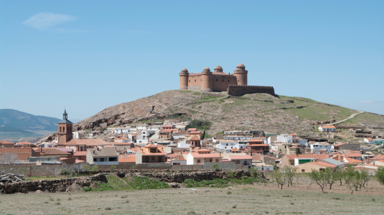 The Andalusia village of La Calahorra. South of Guadix and next to the Sierra Nevada.