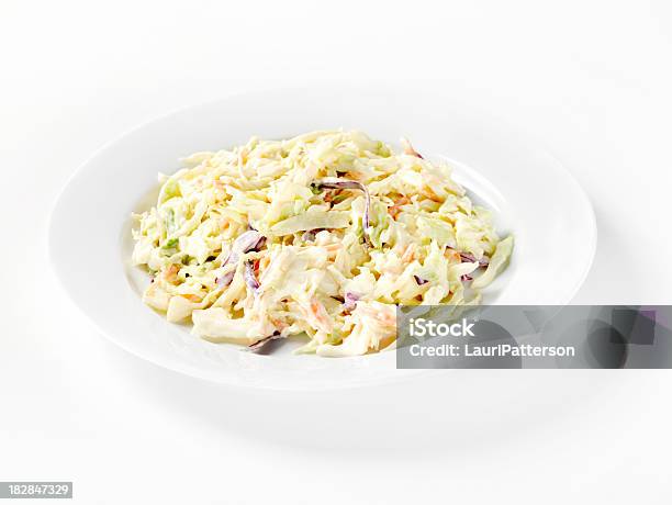 Coleslaw Salad Stock Photo - Download Image Now - Coleslaw, Cut Out, Cabbage