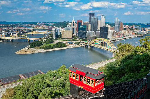 Pittsburgh from Grandview Avenue looking over the Duquesne Incline.