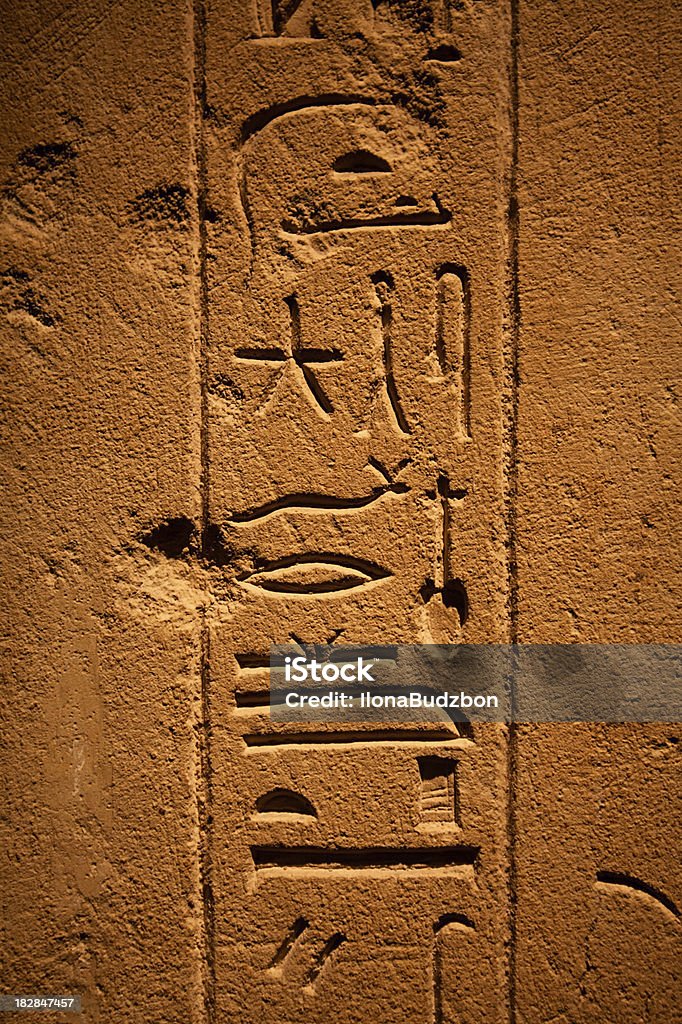 Hieróglifos - Foto de stock de Luxor royalty-free