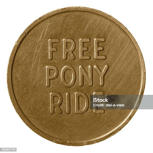 Bezpłatne Pony Ride Moneta - zdjęcia stockowe i więcej obrazów Bez ludzi - Bez ludzi, Białe tło, Fotografika