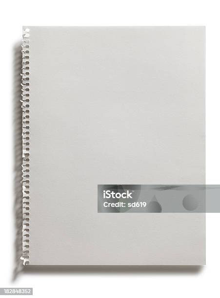 Bloco De Papel Rasgado - Fotografias de stock e mais imagens de Bloco Espiral - Bloco Espiral, Branco, Caderno de notas