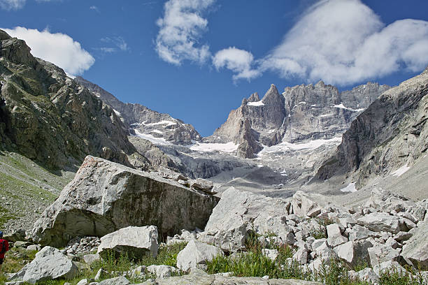 south face of La Meije in Alps - Ecrins