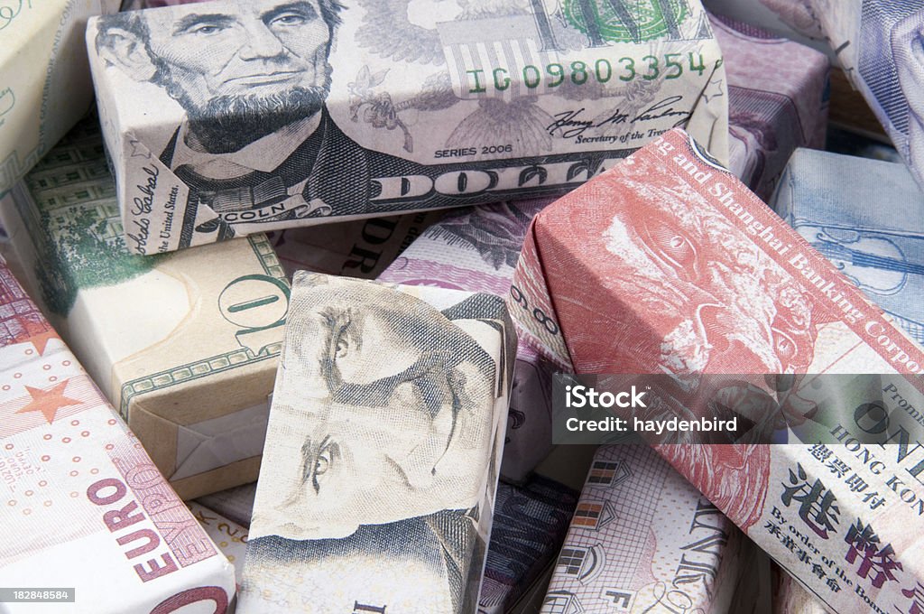 글로벌 재무 및 은행거래 세계 은행 지급어음 - 로열티 프리 5 싱가폴 달러 지폐 스톡 사진