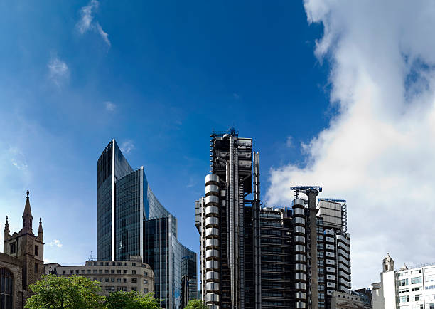 London Financial skyscrapers stock photo