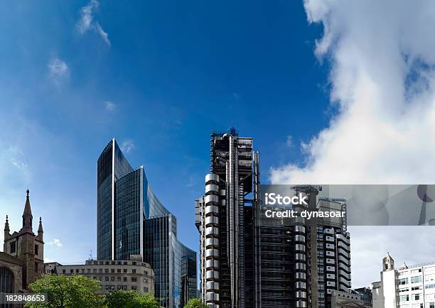 Arranhacéus Financeiro De Londres - Fotografias de stock e mais imagens de Lloyds de Londres - Lloyds de Londres, Exterior de edifício, Londres - Inglaterra